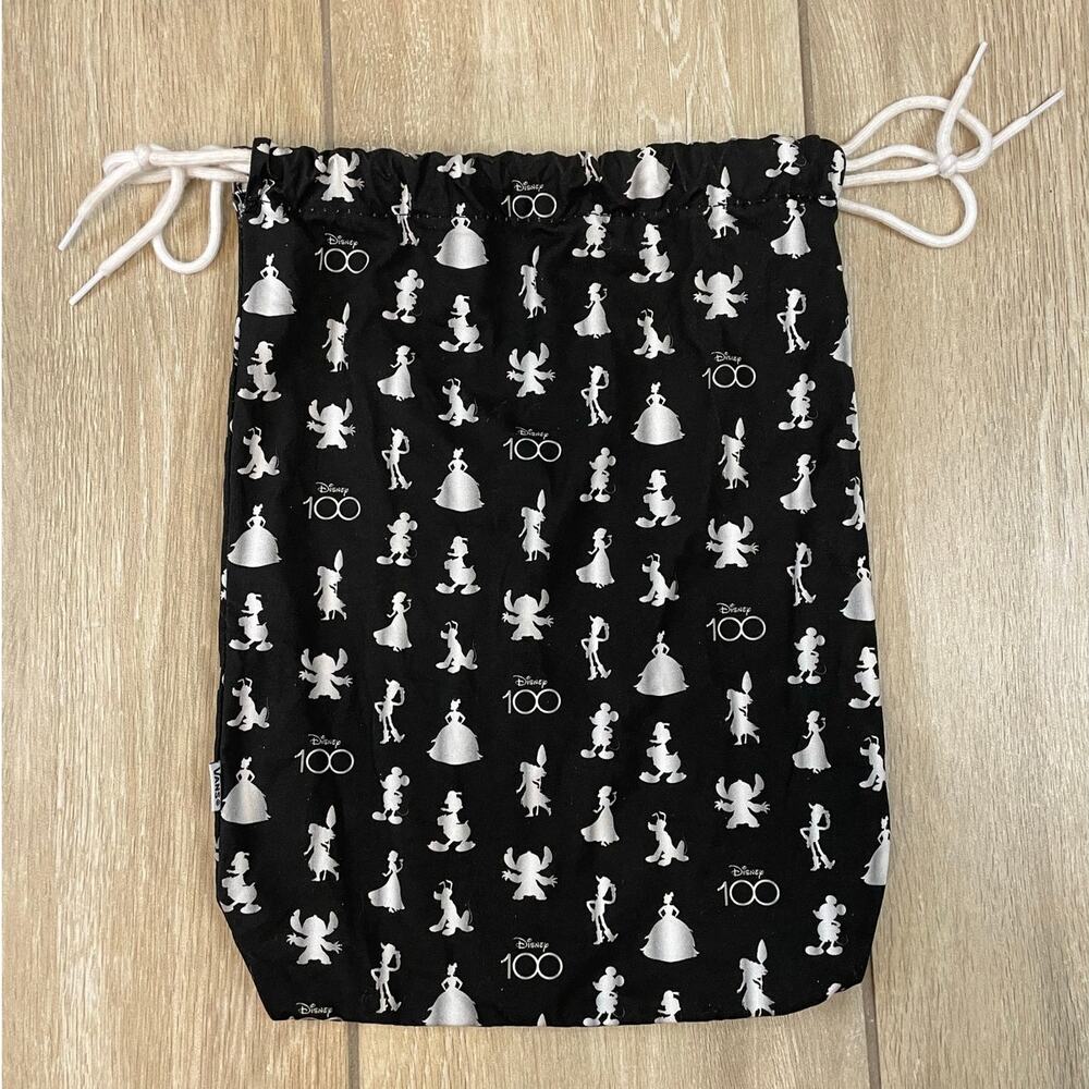 Vans Disney Drawstring Bag Mickey Princess Print Black Backpack